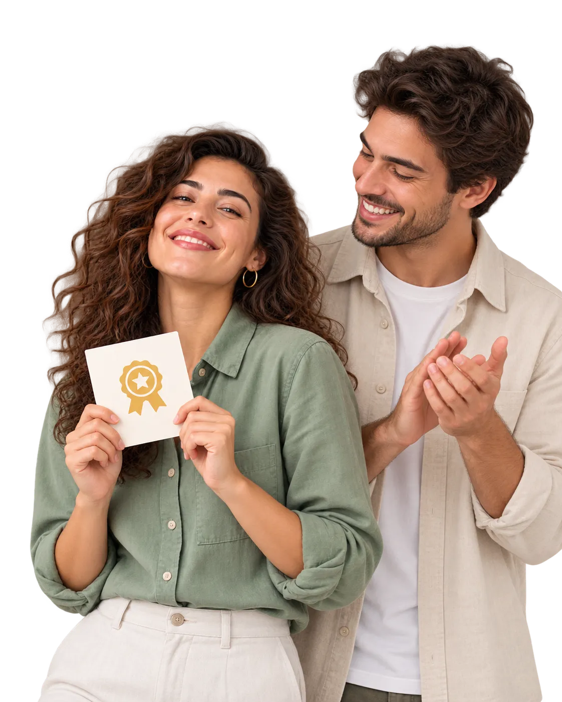 Profissional sorrindo em um ambiente de trabalho