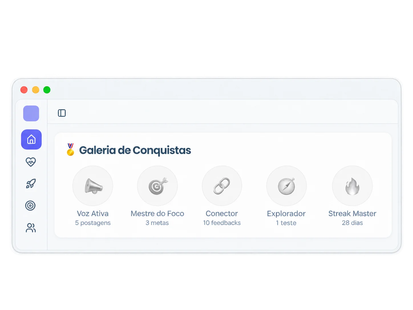Galeria de conquistas
